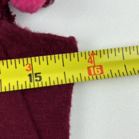 A new day burgundy sleeveless top with pompom trim - Picture 4 of 7